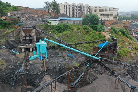 600tph limestone production line in China